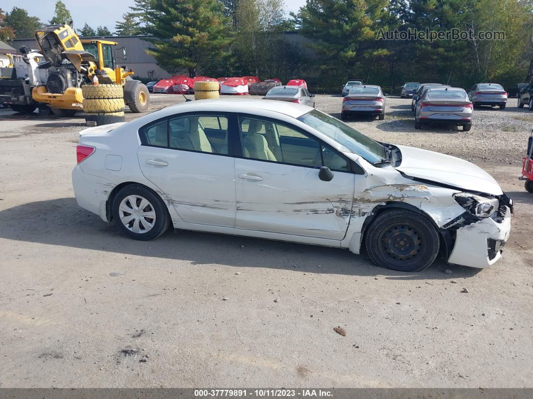 2016 Subaru Impreza Sedan   White vin: JF1GJAA62GH018229