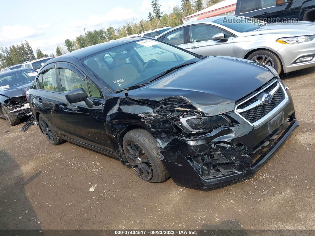 2016 Subaru Impreza Sedan   Black vin: JF1GJAA63GH011371