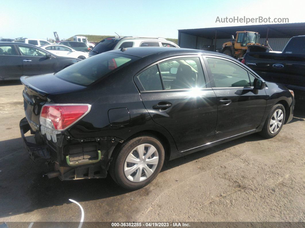 2016 Subaru Impreza Sedan   Черный vin: JF1GJAA64GH009094