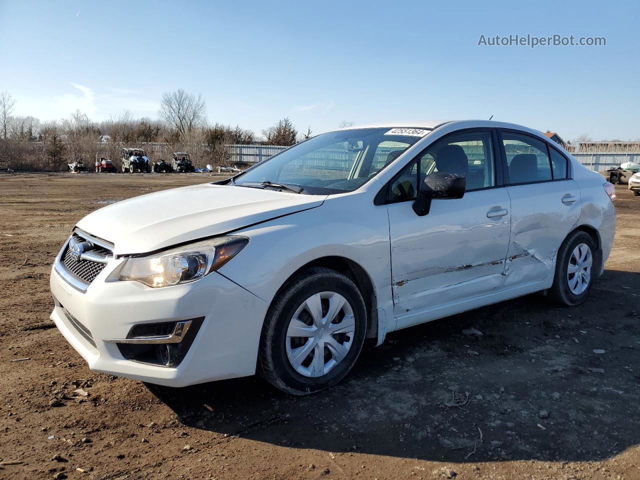 2016 Subaru Impreza  White vin: JF1GJAA65GG006758