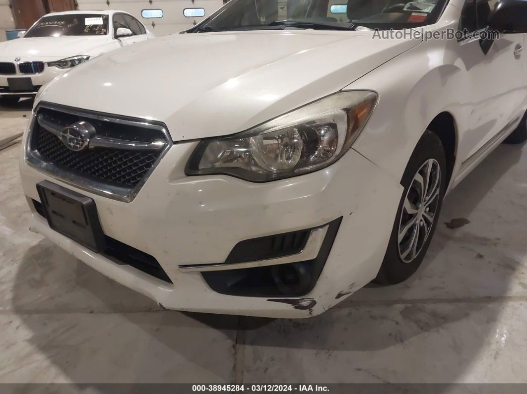 2016 Subaru Impreza 2.0i Белый vin: JF1GJAA66GG007546