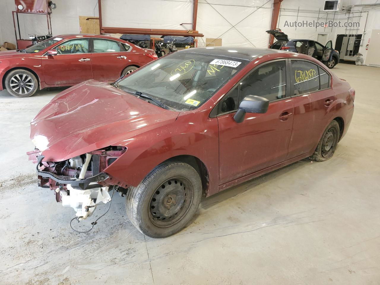 2016 Subaru Impreza  Burgundy vin: JF1GJAA66GG008180