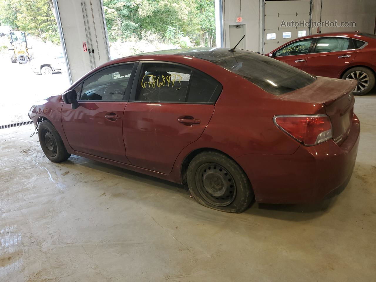 2016 Subaru Impreza  Burgundy vin: JF1GJAA66GG008180