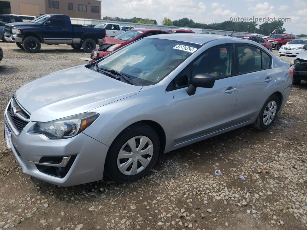 2016 Subaru Impreza  Silver vin: JF1GJAA66GH010585