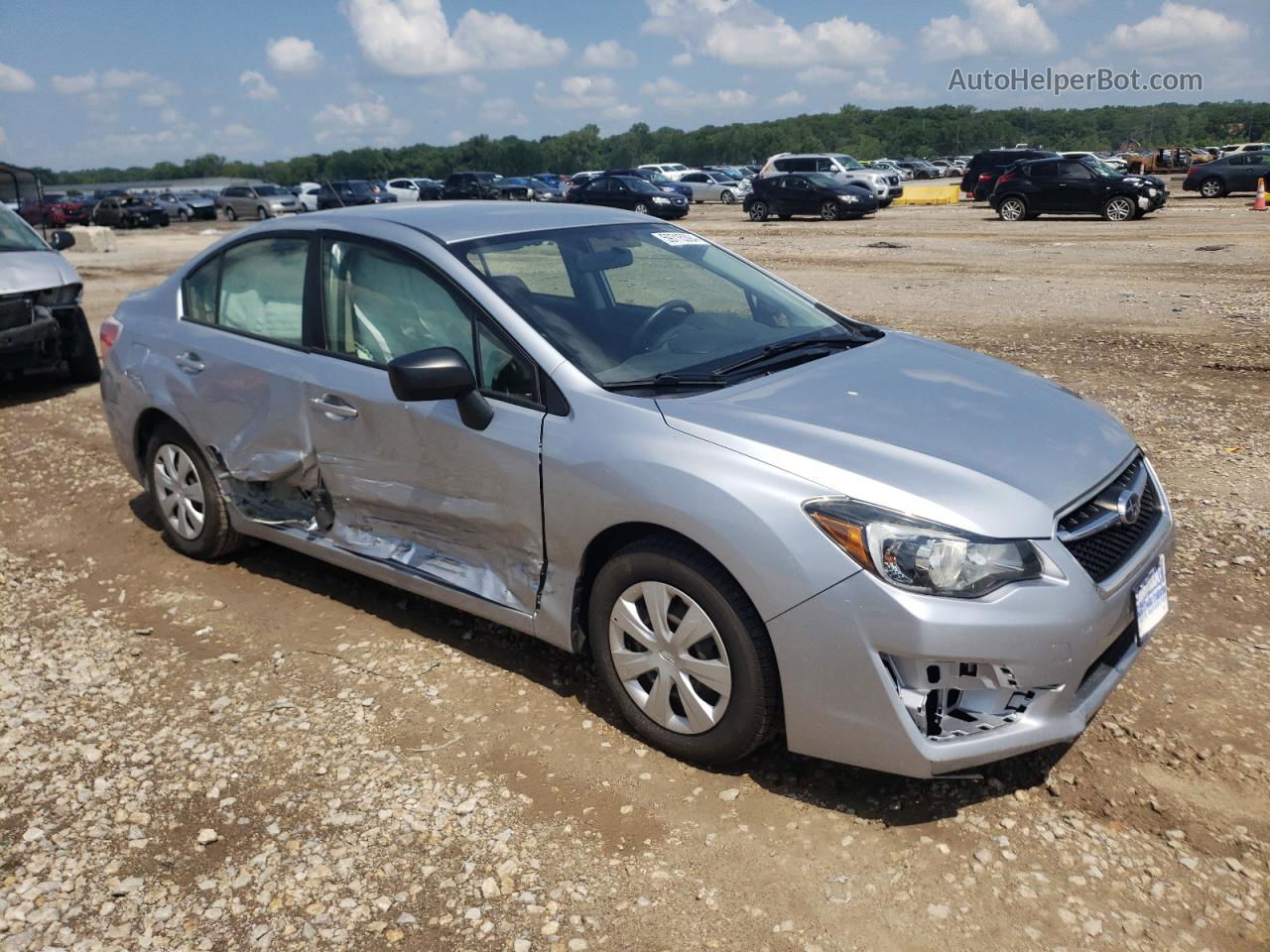 2016 Subaru Impreza  Silver vin: JF1GJAA66GH010585