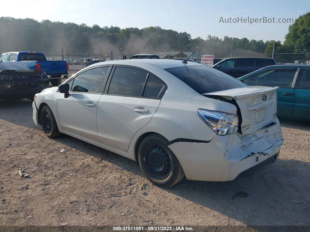 2016 Subaru Impreza Sedan   White vin: JF1GJAA66GH014457