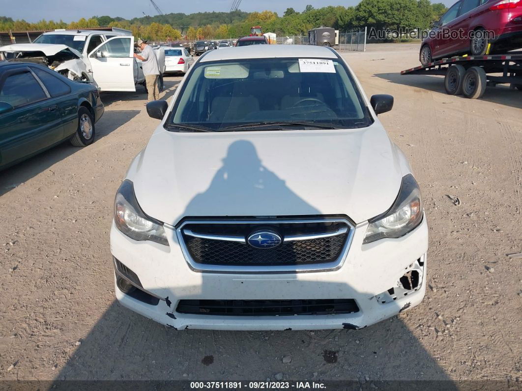 2016 Subaru Impreza Sedan   White vin: JF1GJAA66GH014457