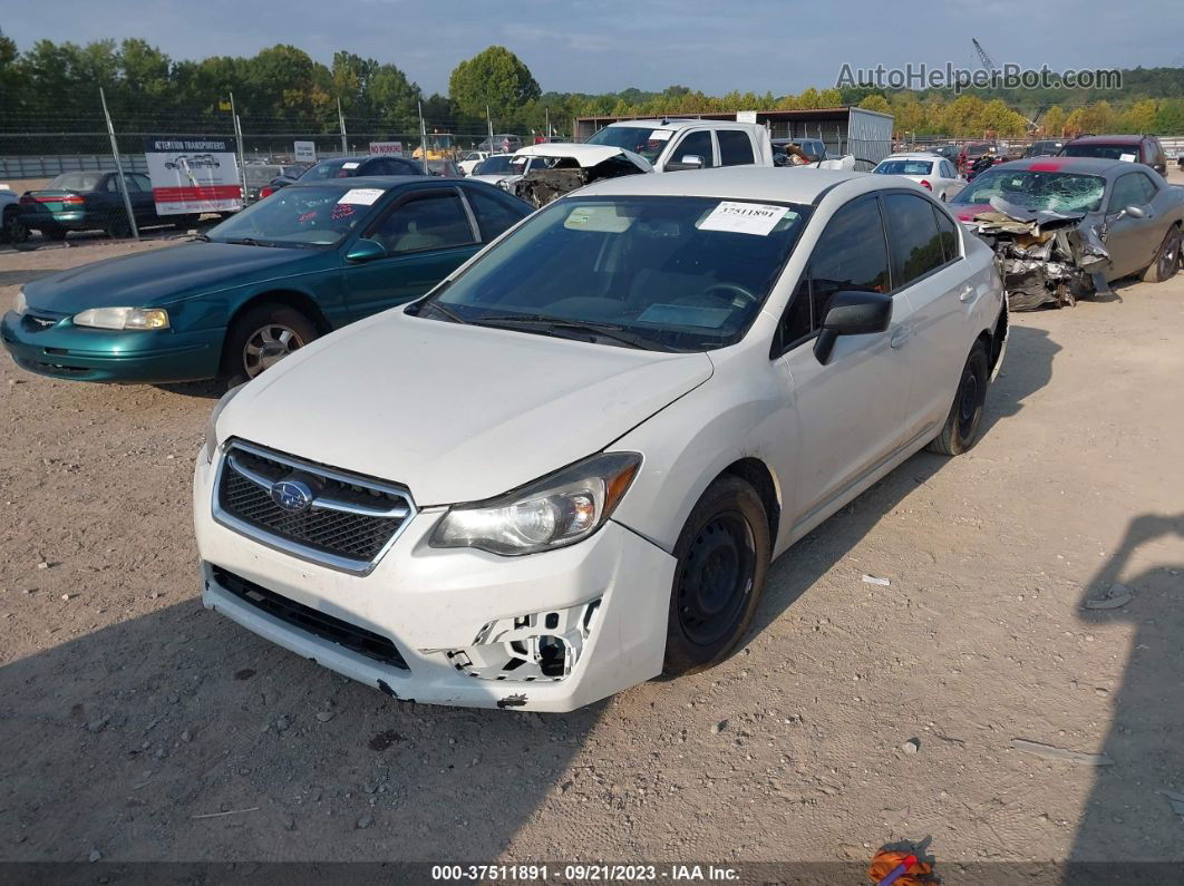 2016 Subaru Impreza Sedan   White vin: JF1GJAA66GH014457