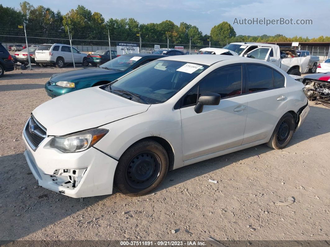 2016 Subaru Impreza Sedan   White vin: JF1GJAA66GH014457