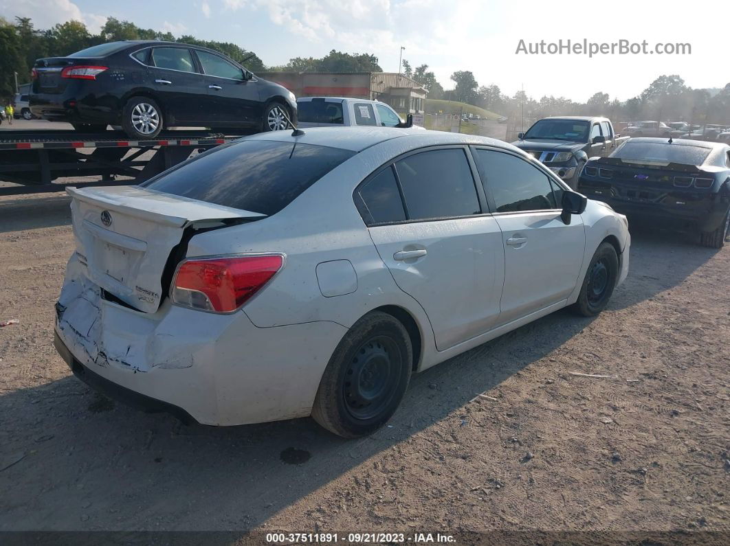 2016 Subaru Impreza Sedan   White vin: JF1GJAA66GH014457