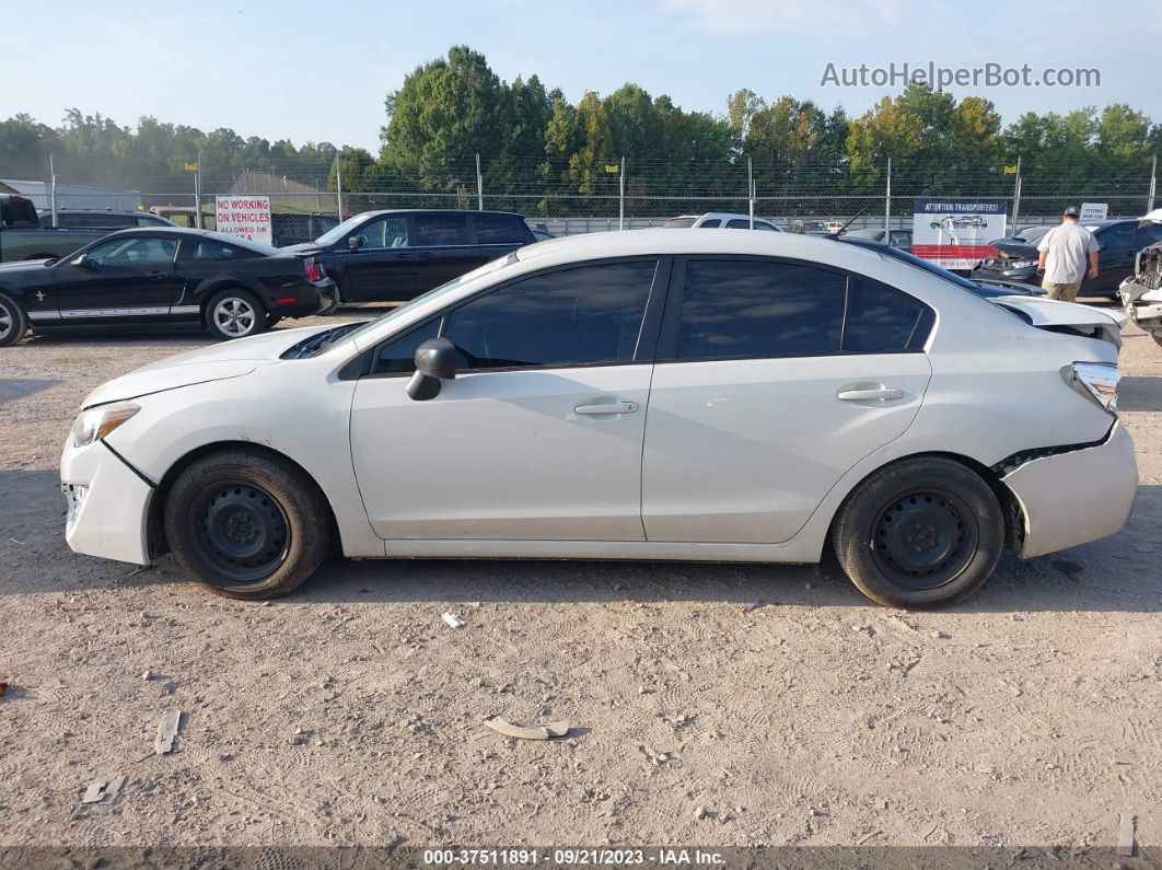 2016 Subaru Impreza Sedan   White vin: JF1GJAA66GH014457