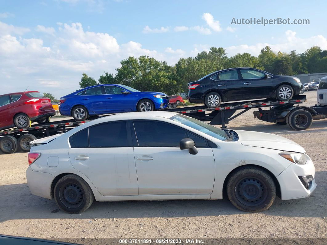 2016 Subaru Impreza Sedan   White vin: JF1GJAA66GH014457