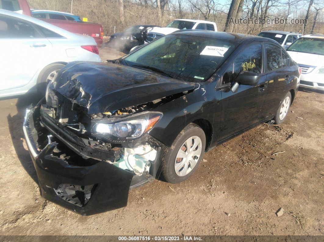 2016 Subaru Impreza Sedan Black vin: JF1GJAA67GH008490