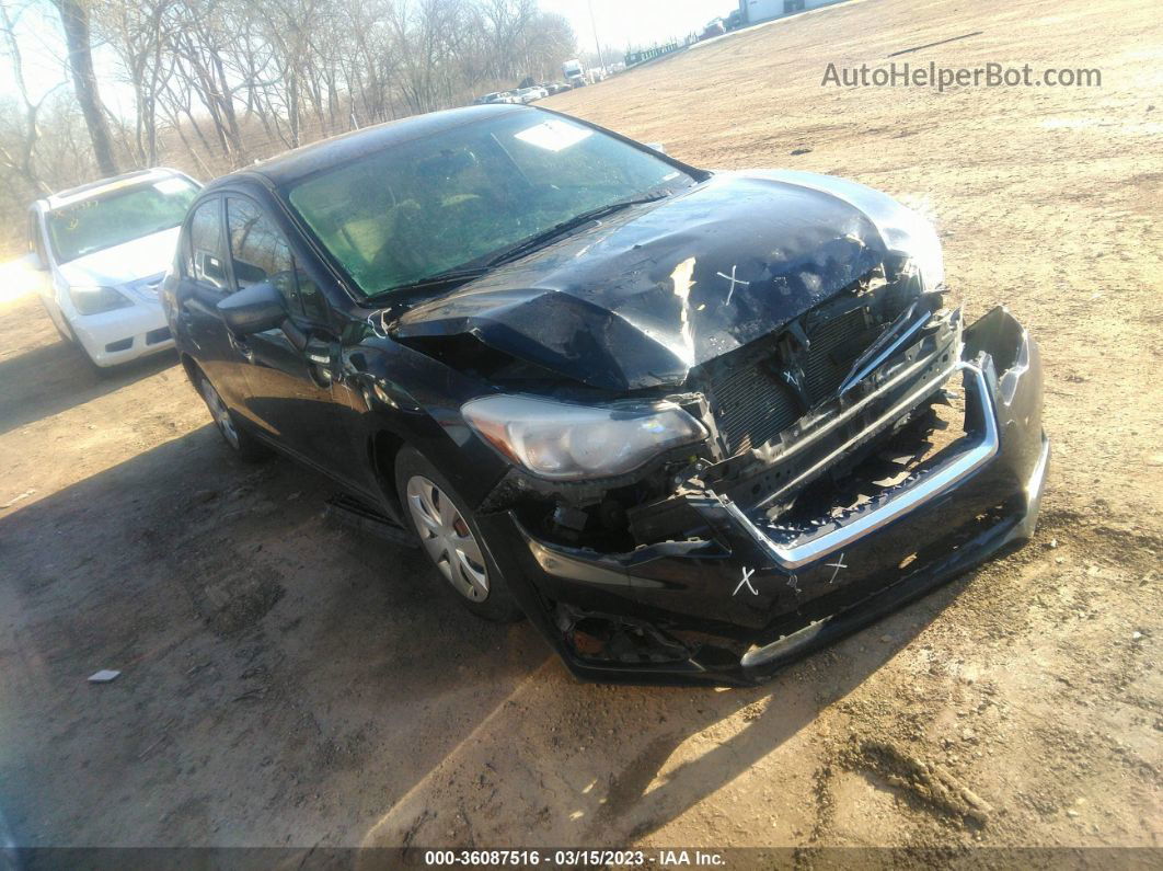 2016 Subaru Impreza Sedan Black vin: JF1GJAA67GH008490