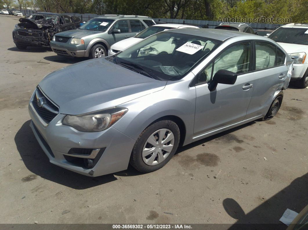 2016 Subaru Impreza Sedan   Silver vin: JF1GJAA68GH023614