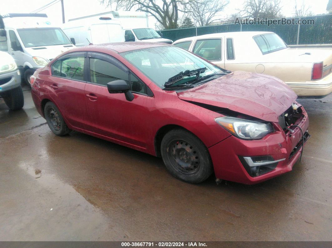 2016 Subaru Impreza 2.0i Red vin: JF1GJAA69GH003050