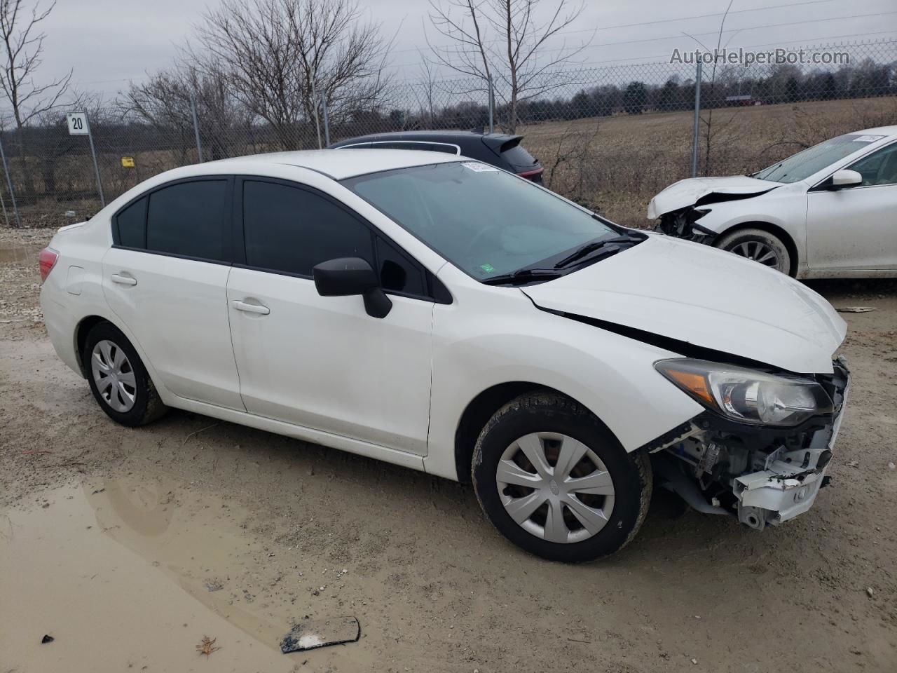 2016 Subaru Impreza  White vin: JF1GJAA69GH009074