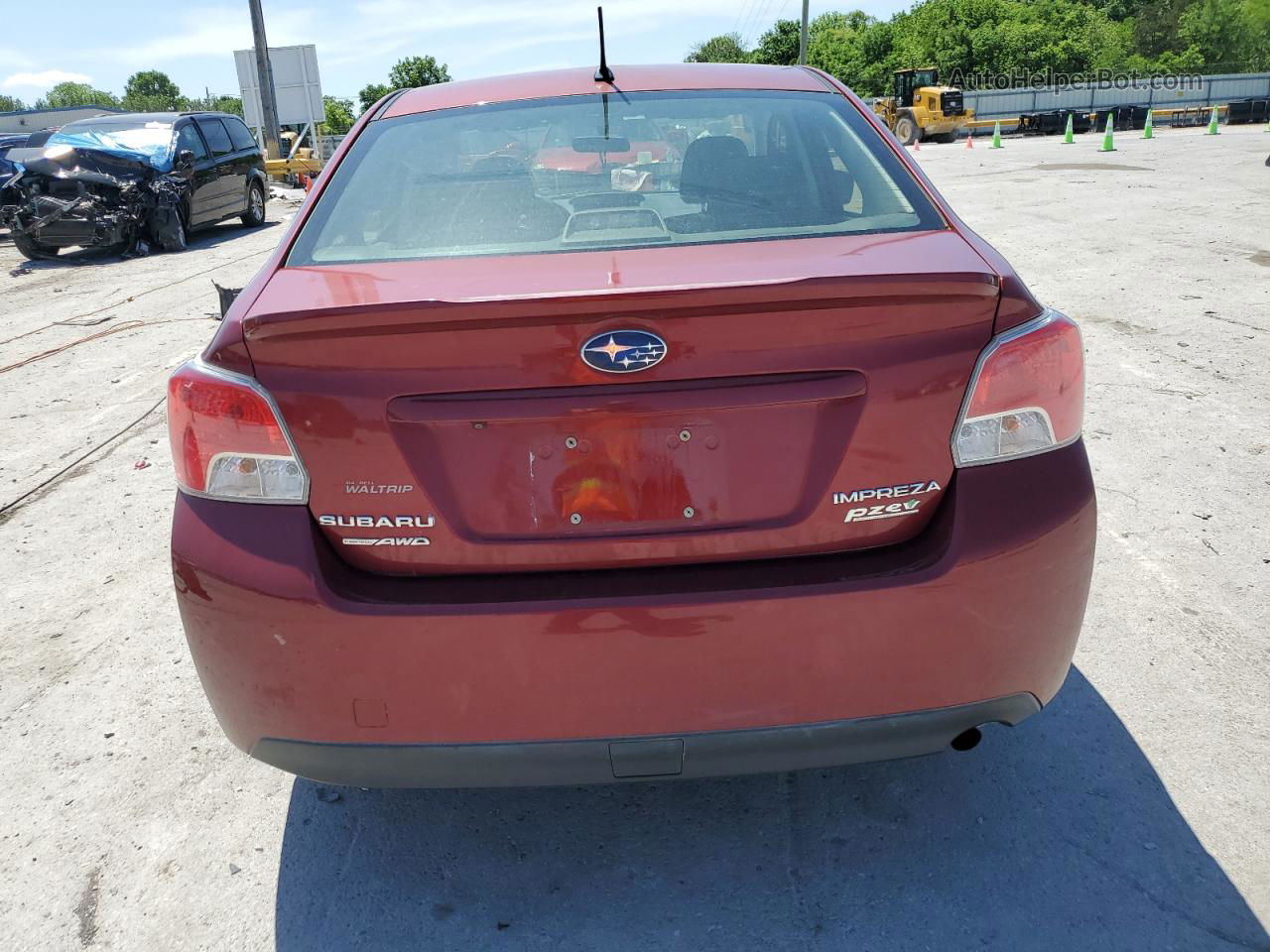 2016 Subaru Impreza  Red vin: JF1GJAA69GH010791