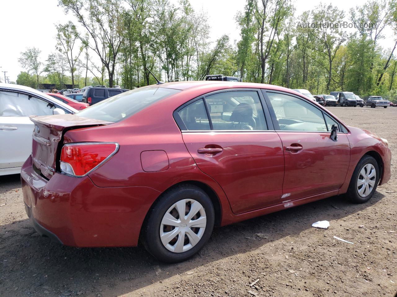 2016 Subaru Impreza  Maroon vin: JF1GJAA69GH011987