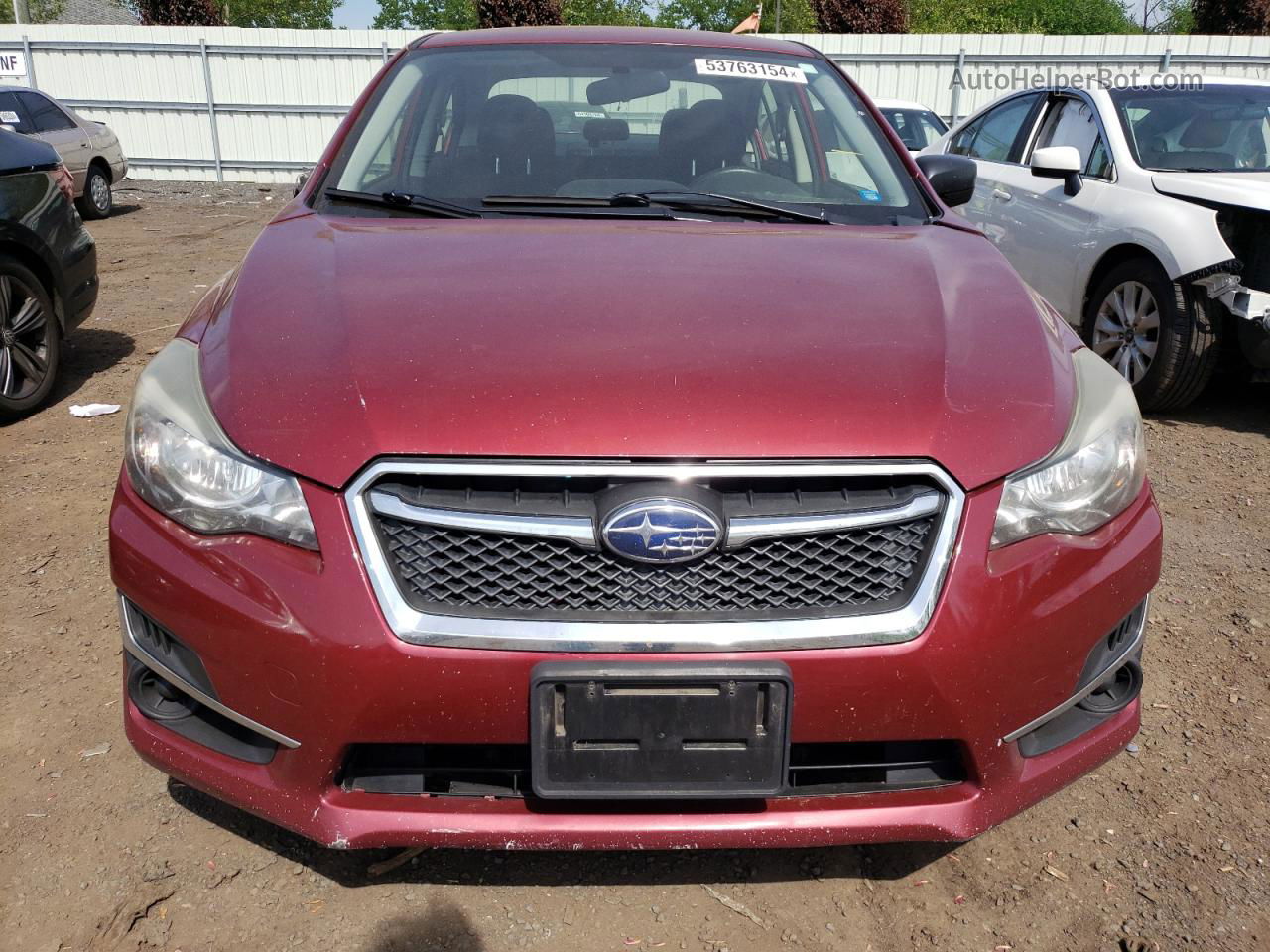 2016 Subaru Impreza  Maroon vin: JF1GJAA69GH011987