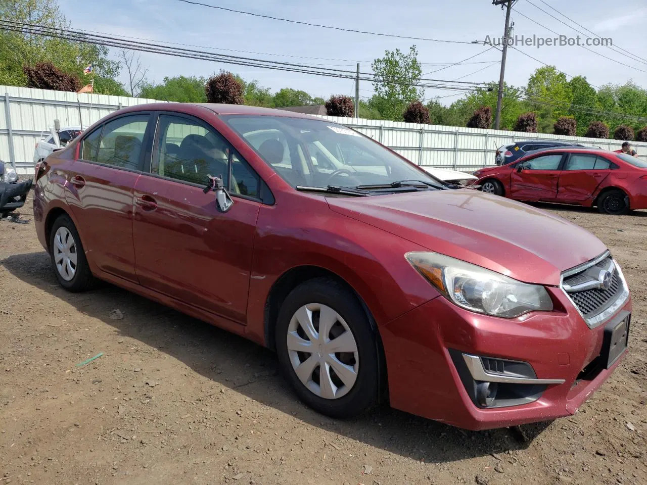 2016 Subaru Impreza  Maroon vin: JF1GJAA69GH011987