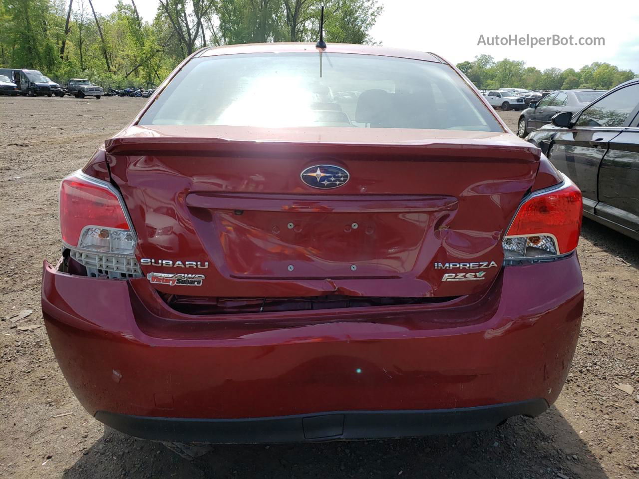 2016 Subaru Impreza  Maroon vin: JF1GJAA69GH011987