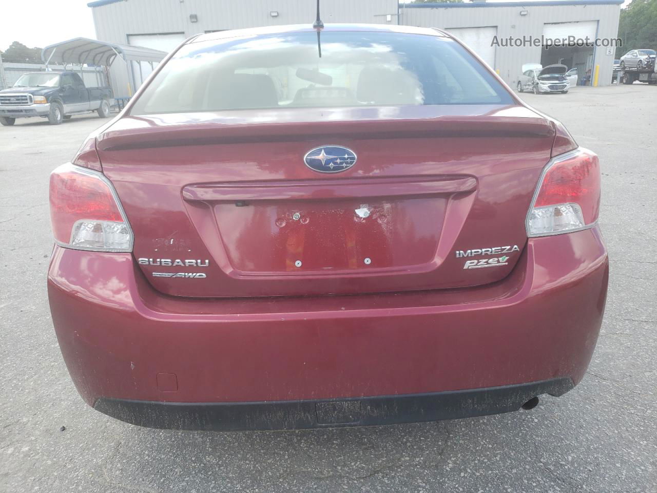 2016 Subaru Impreza  Burgundy vin: JF1GJAA69GH016672