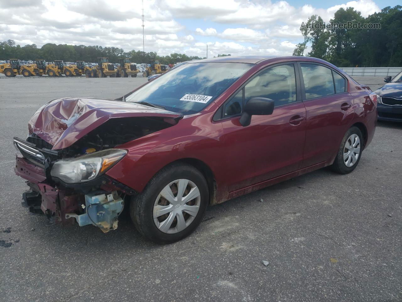 2016 Subaru Impreza  Burgundy vin: JF1GJAA69GH016672