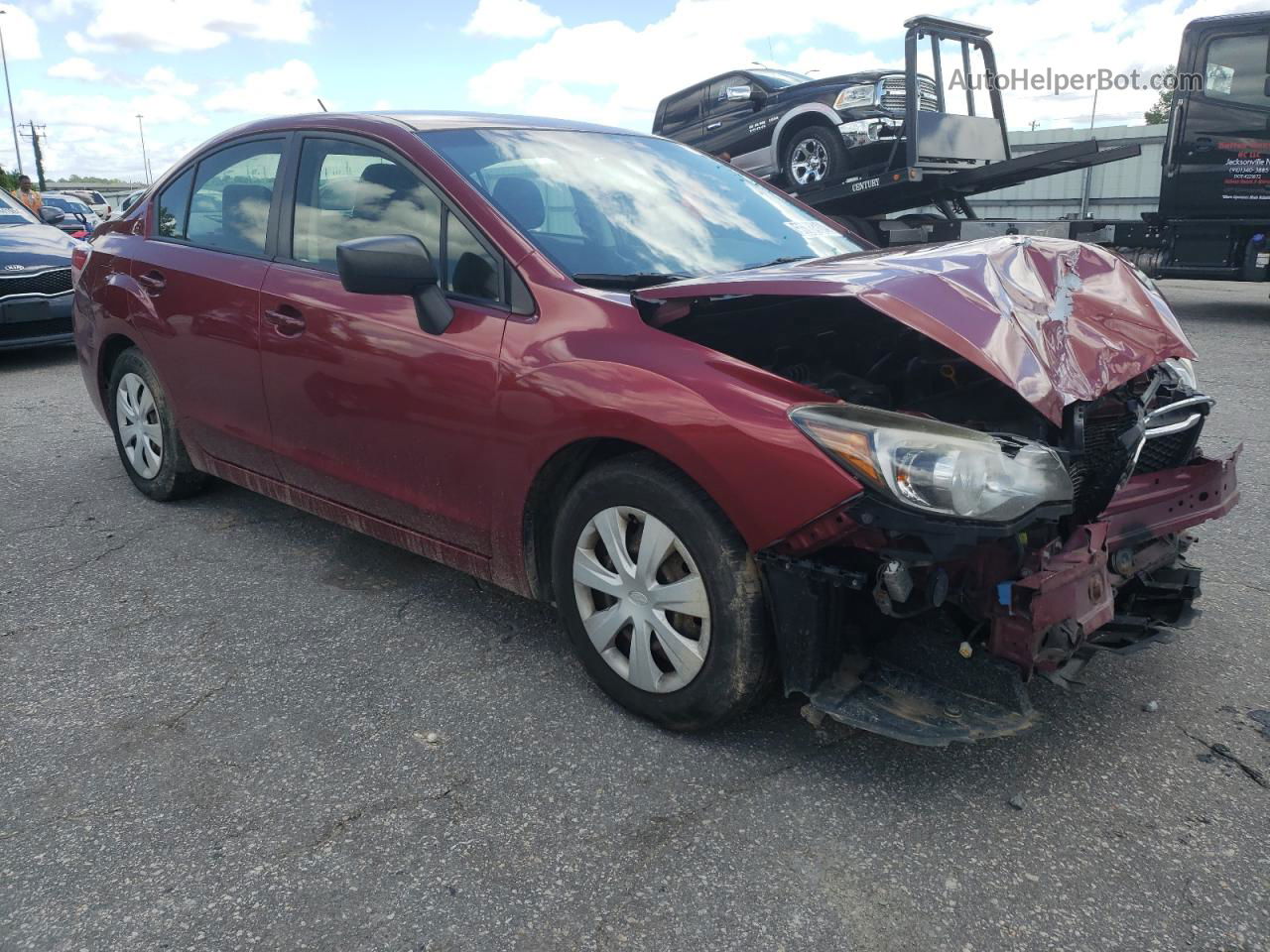 2016 Subaru Impreza  Burgundy vin: JF1GJAA69GH016672