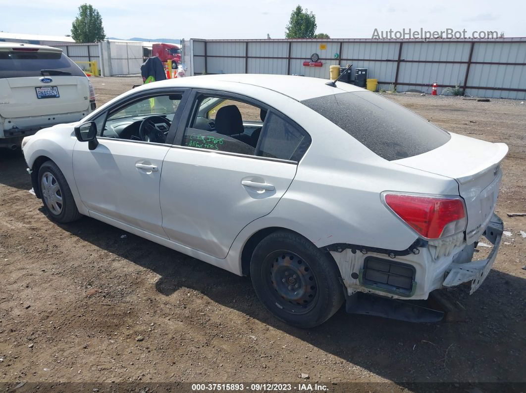 2016 Subaru Impreza Sedan   White vin: JF1GJAA69GH023993