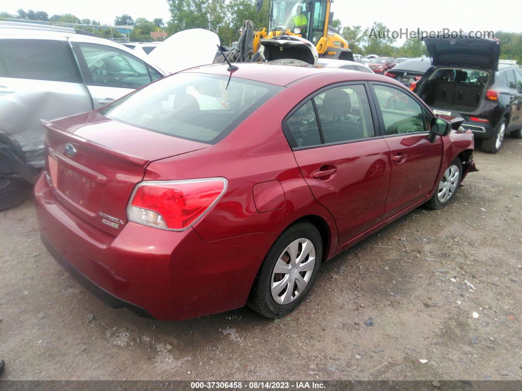 2016 Subaru Impreza Sedan   Maroon vin: JF1GJAA6XGH008290