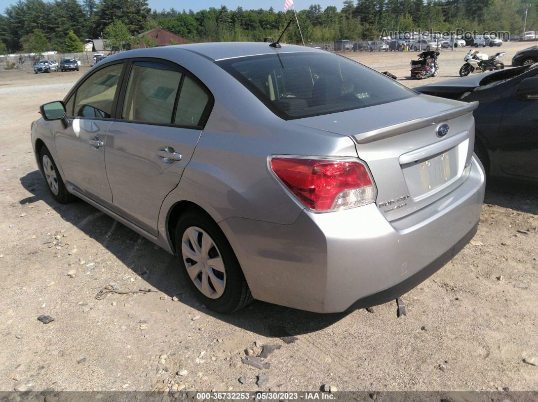 2016 Subaru Impreza Sedan   Silver vin: JF1GJAA6XGH008726