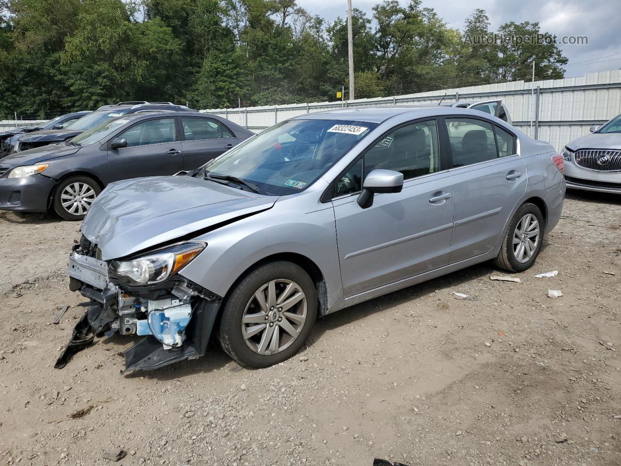 2016 Subaru Impreza Premium Silver vin: JF1GJAB60GH003744