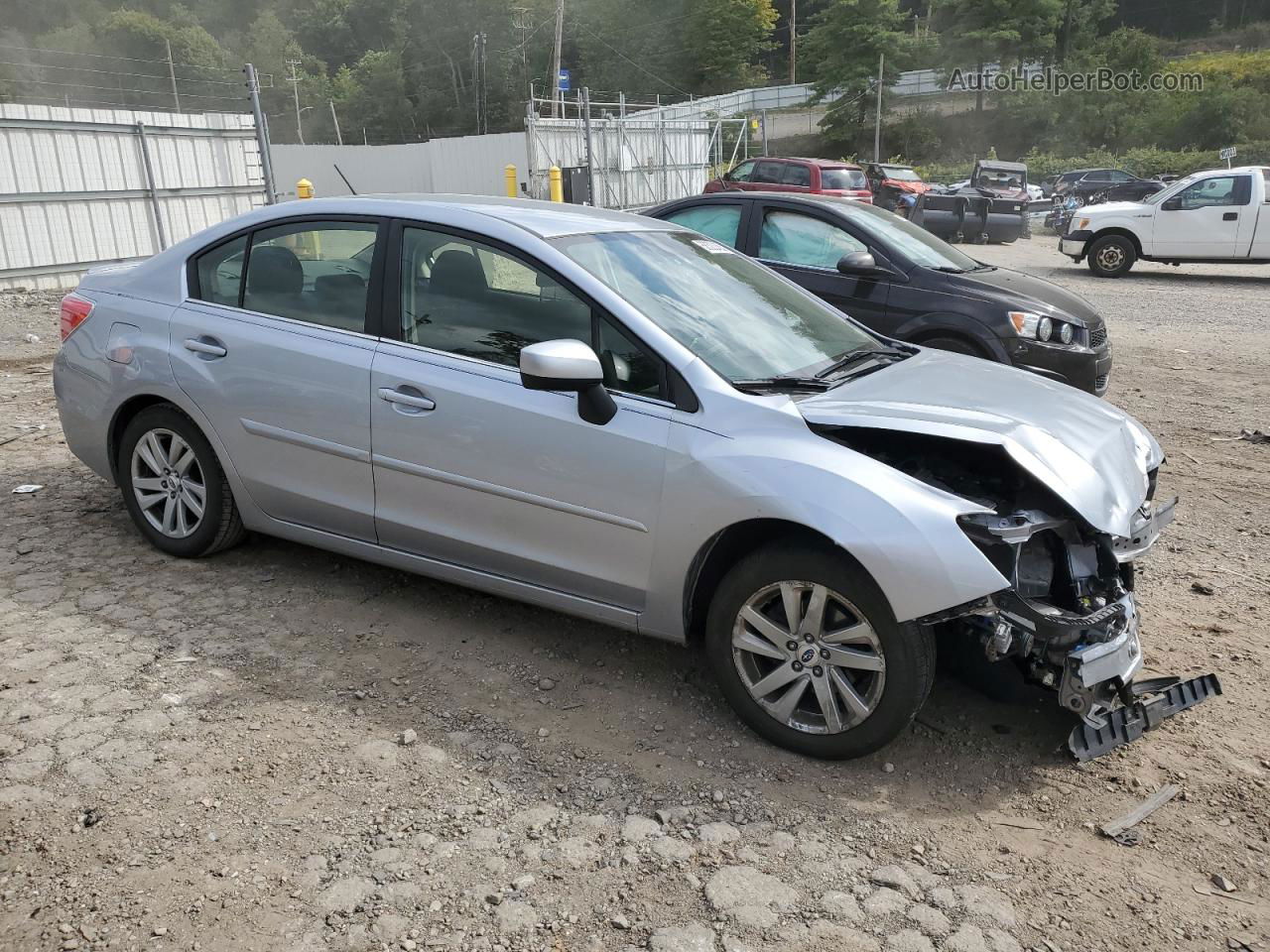 2016 Subaru Impreza Premium Silver vin: JF1GJAB60GH003744