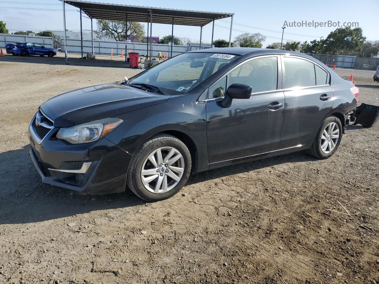 2016 Subaru Impreza Premium Черный vin: JF1GJAB60GH011407