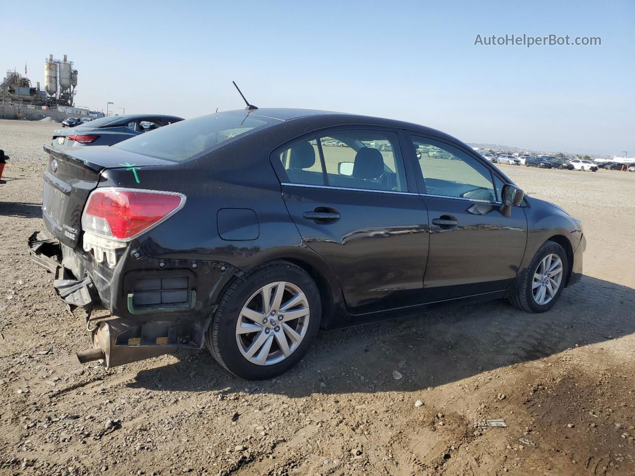 2016 Subaru Impreza Premium Черный vin: JF1GJAB60GH011407