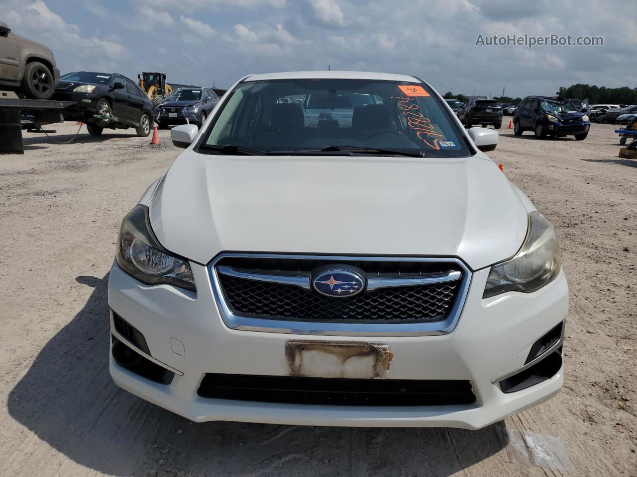 2016 Subaru Impreza Premium White vin: JF1GJAB60GH023394