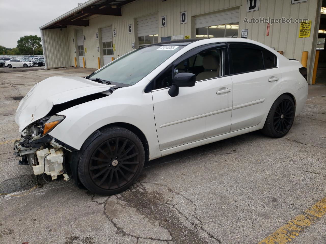 2016 Subaru Impreza Premium White vin: JF1GJAB60GH023637