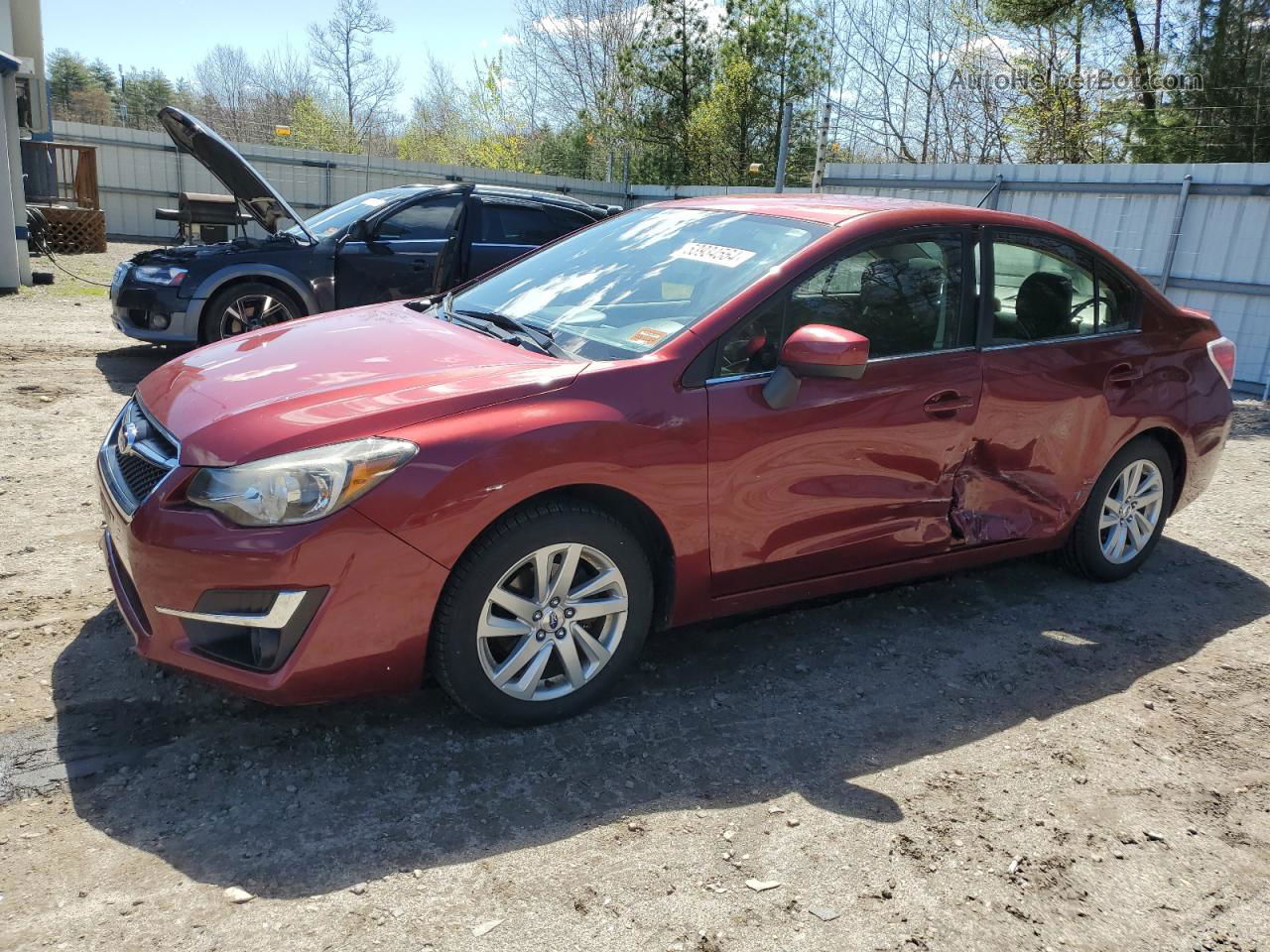 2016 Subaru Impreza Premium Maroon vin: JF1GJAB61GH015501