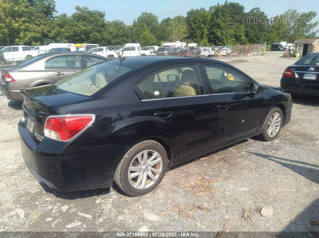 2016 Subaru Impreza Sedan Premium Black vin: JF1GJAB63GH023258