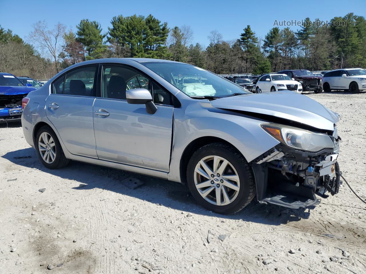 2016 Subaru Impreza Premium Silver vin: JF1GJAB64GH009580