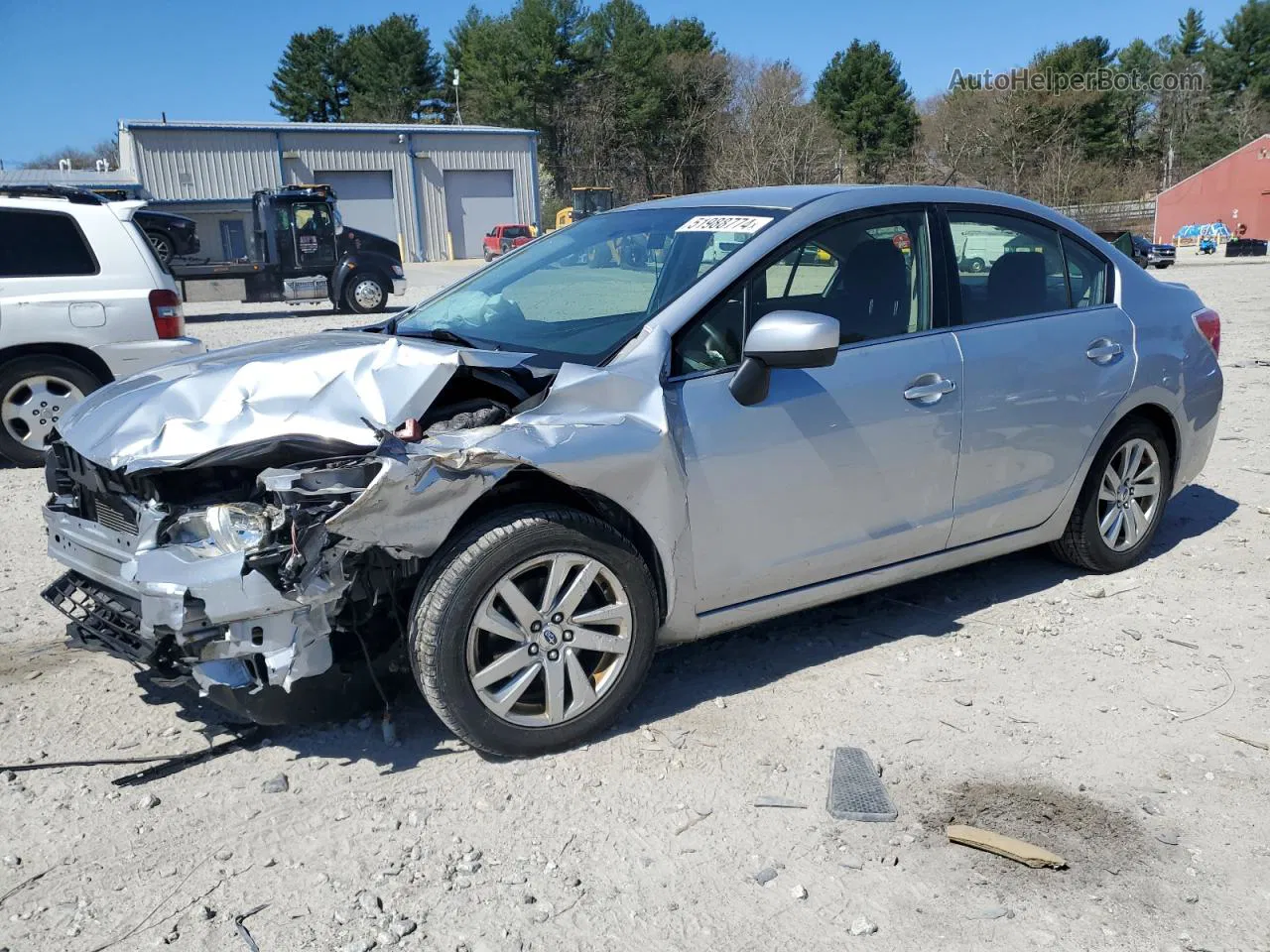 2016 Subaru Impreza Premium Silver vin: JF1GJAB64GH009580