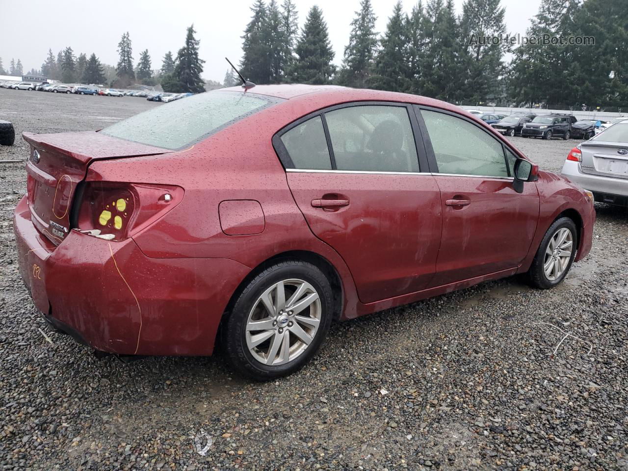 2016 Subaru Impreza Premium Maroon vin: JF1GJAB64GH017680