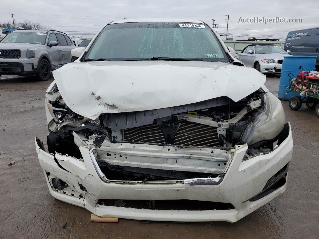 2016 Subaru Impreza Premium White vin: JF1GJAB64GH018506