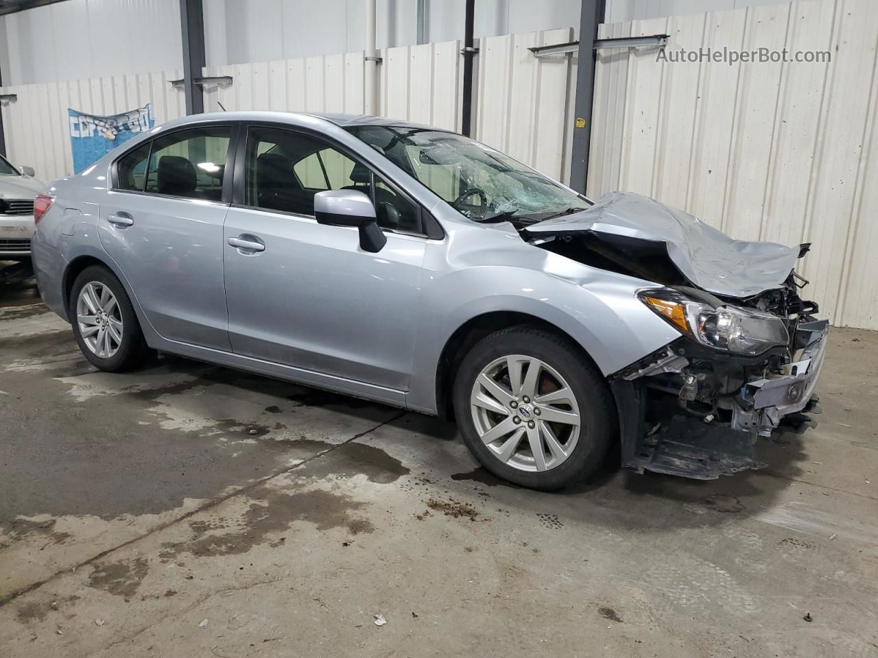 2016 Subaru Impreza Premium Silver vin: JF1GJAB66GH004641