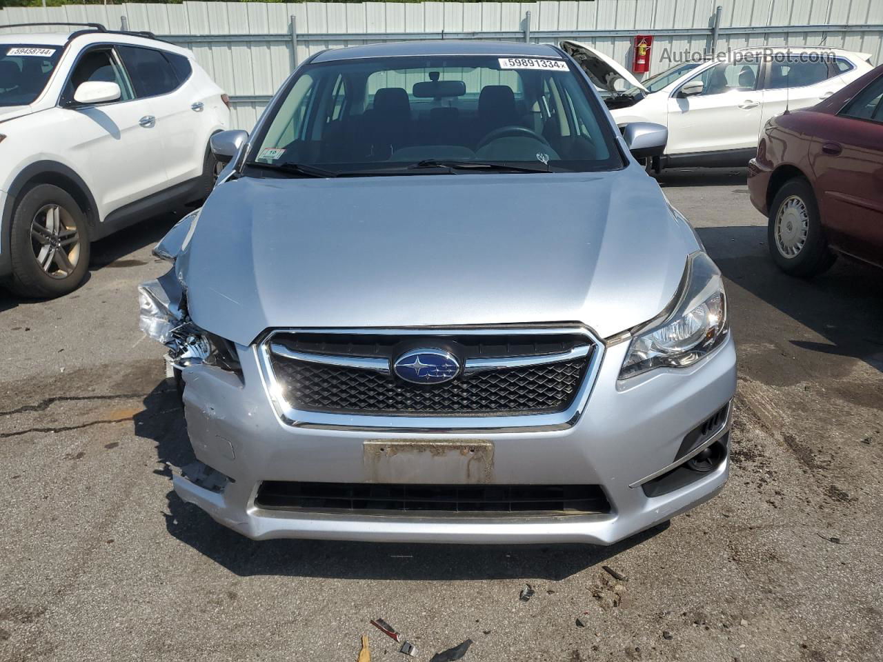 2016 Subaru Impreza Premium Silver vin: JF1GJAB67GH018001