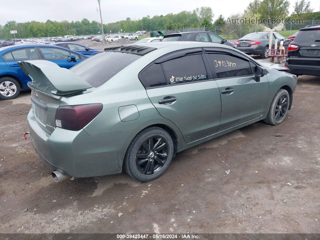 2016 Subaru Impreza 2.0i Premium Зеленый vin: JF1GJAB68GH014734