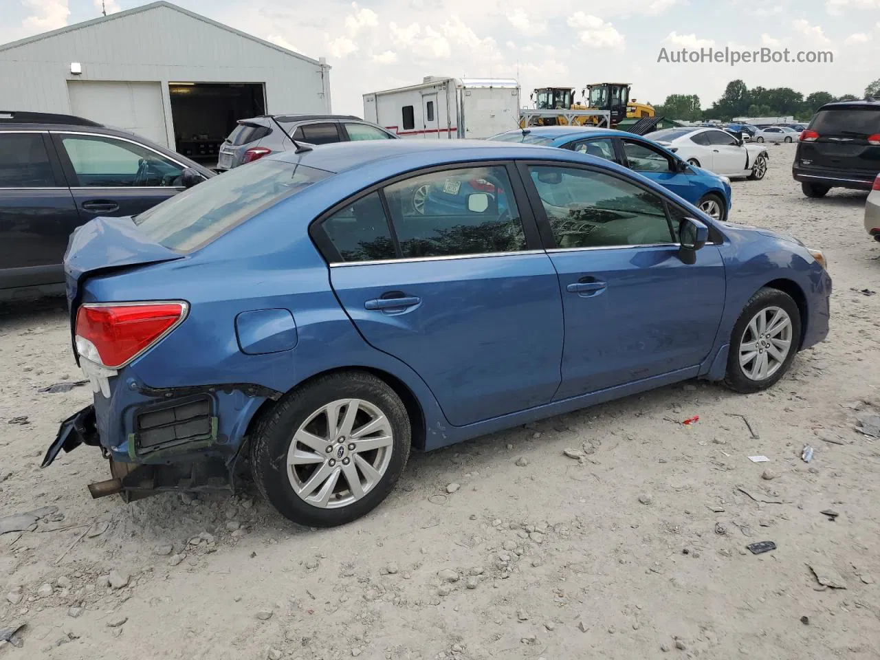 2016 Subaru Impreza Premium Blue vin: JF1GJAB69GH002107