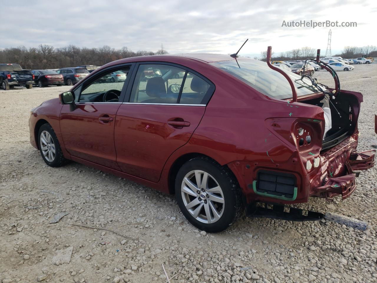 2016 Subaru Impreza Premium Red vin: JF1GJAB69GH023796