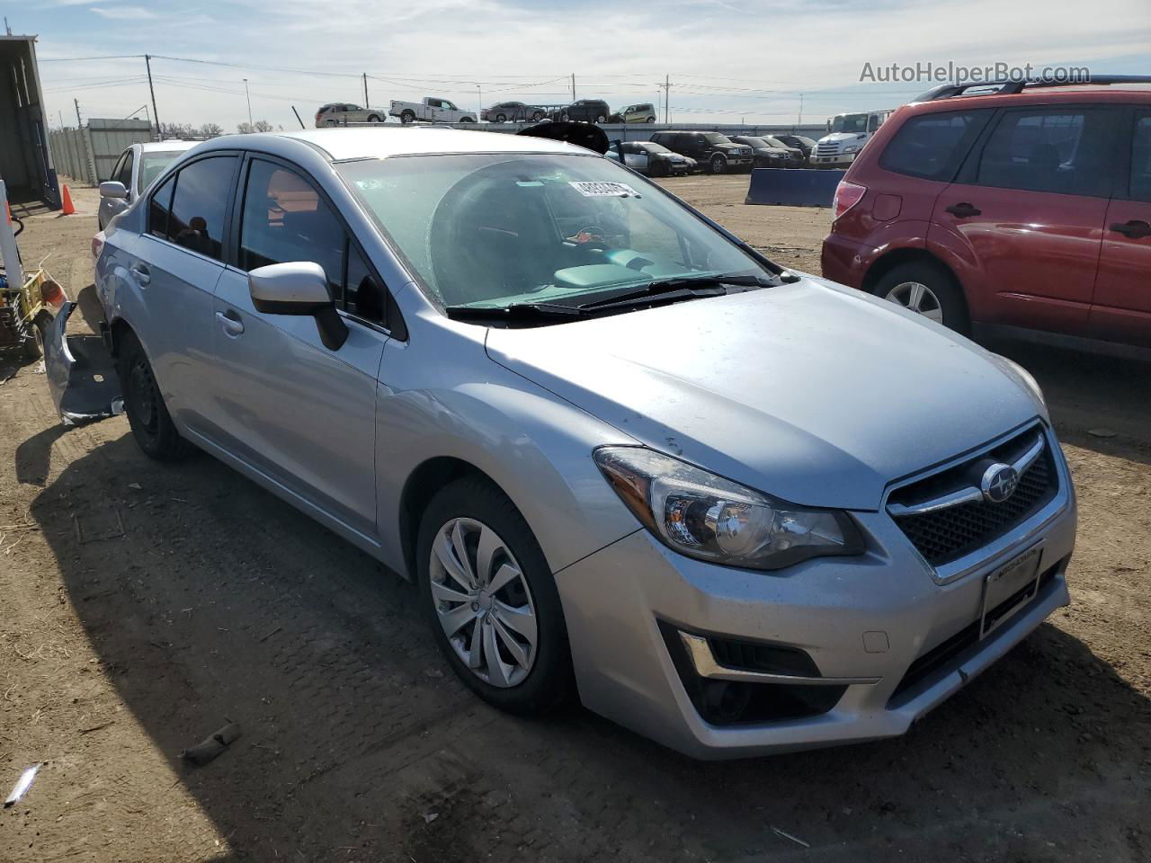 2016 Subaru Impreza Premium Серебряный vin: JF1GJAB6XGH006232